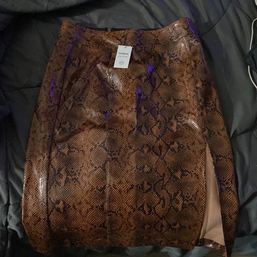 Express x Negin Mirasalehi high wasted slit skirt